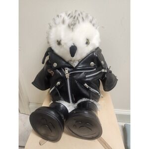 Build A Bear Harley Davidson‎ Owl Plush Stuffed Animal Toy Biker Jacket 2010
